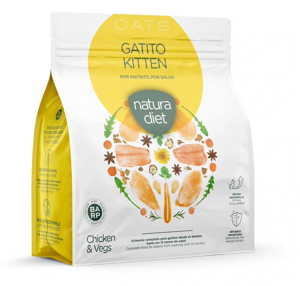 Natura Diet Kattefoder Killing Kylling 400 g - naturligt tørfoder til killinger